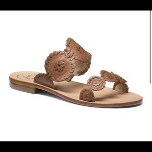 Jack Rogers Lauren Sandals in Cognac
